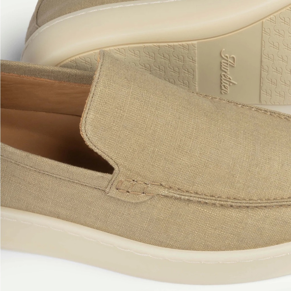 Dark Taupe Linen Urban Loafer - Picture 2 of 7